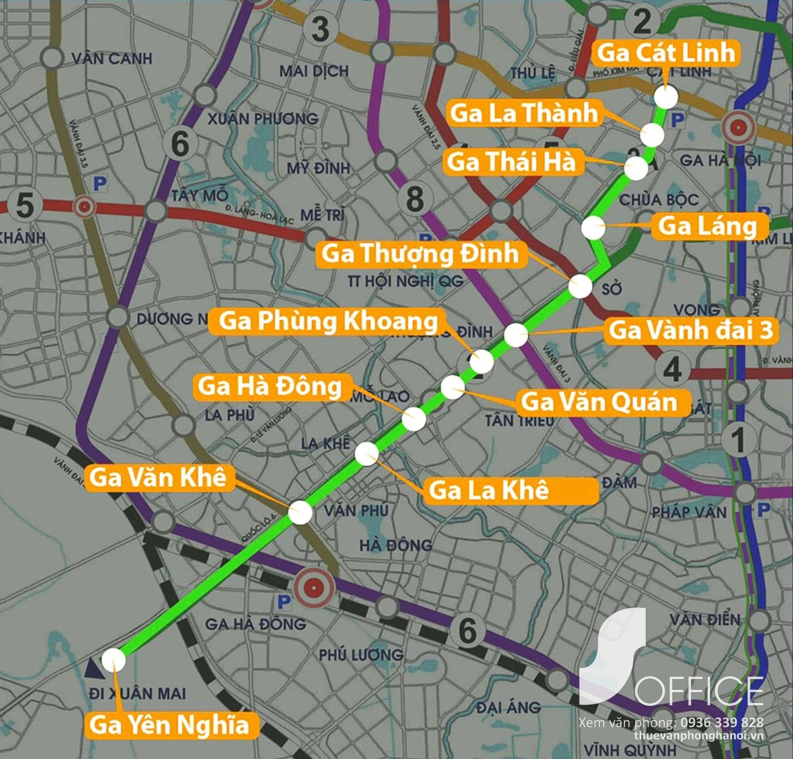 Top 50+ Tòa nhà văn phòng gần các ga Metro Cát Linh Hà Nội